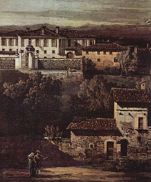 Bernardo Bellotto Das Dorf Gazzada, Blick von Sud-Ost auf die Villa Melzi d'Eril oil painting image